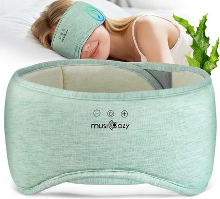 MUSICOZY Bluetooth 5.4 Sleep Headphones Eye Mask